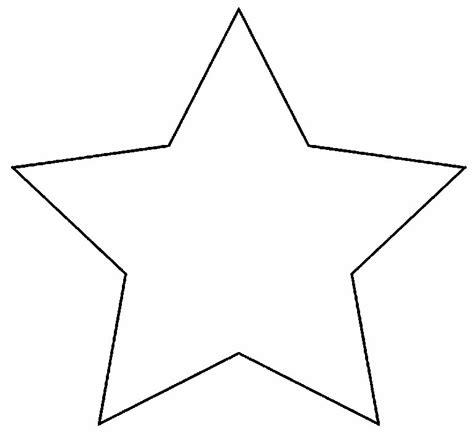estrela grande para imprimir.
